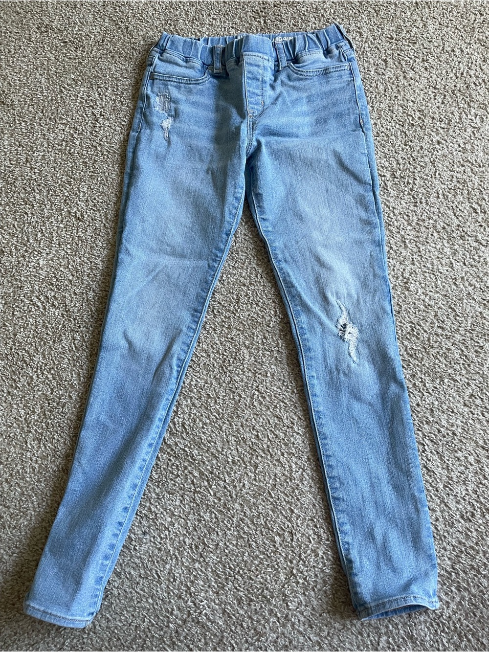GAP Light Blue Girls' Jegging with Distressing